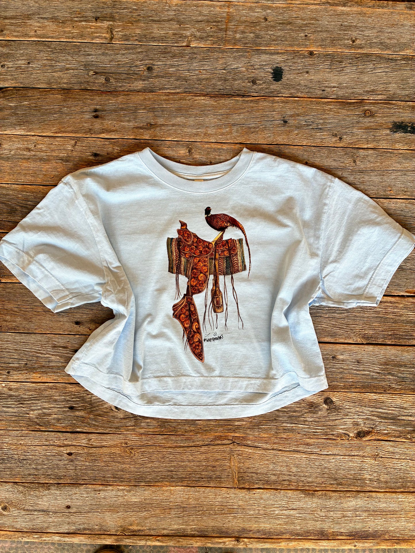 Along for the Ride Cotton Cropped Tee Medium