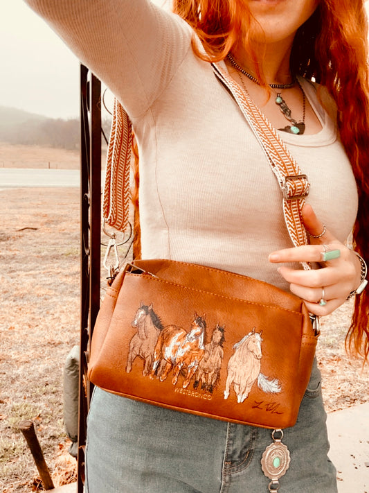 The Loretta HANDPAINTED PURSE