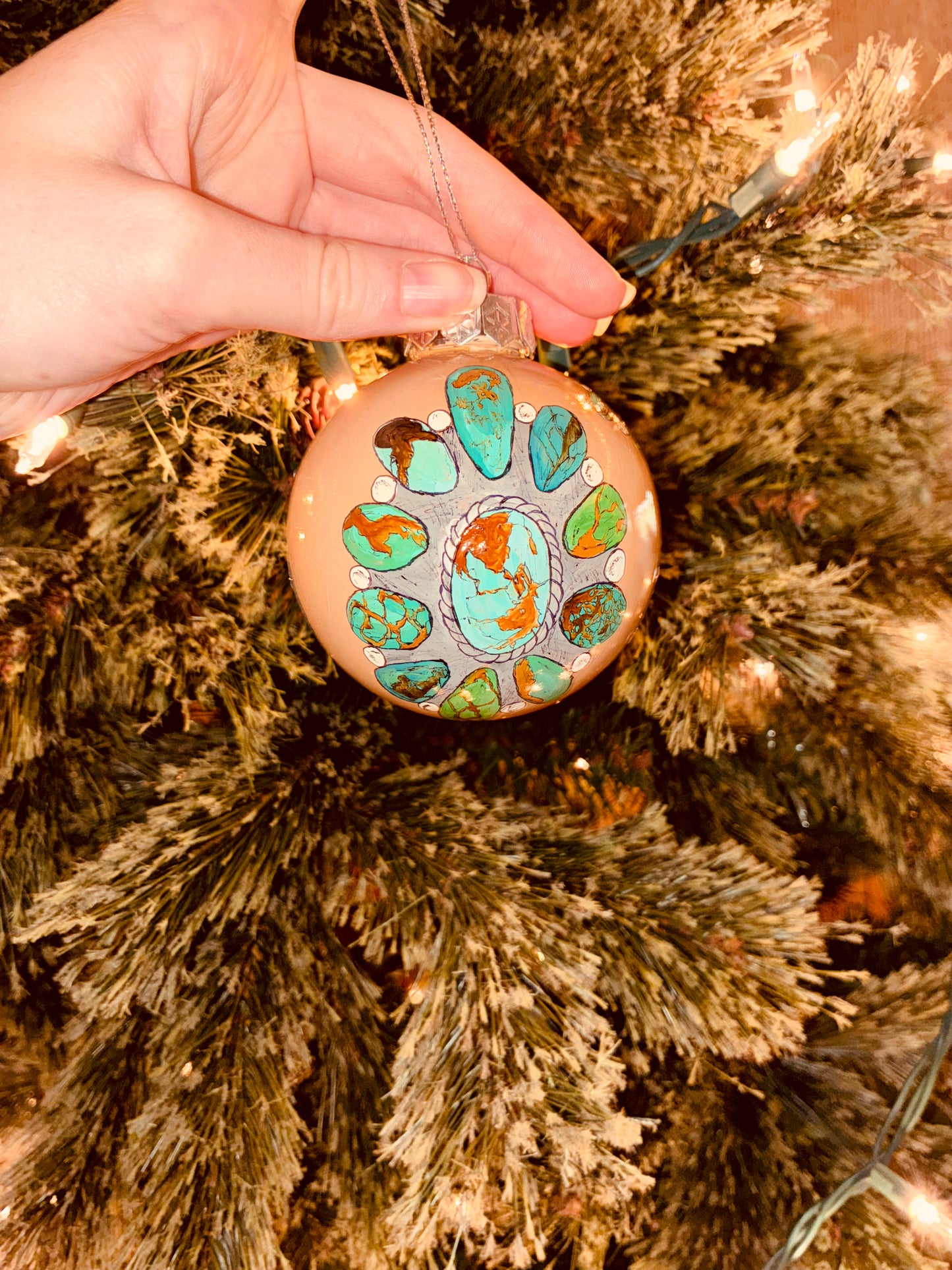 Cali Large HANDPAINTED Ornament