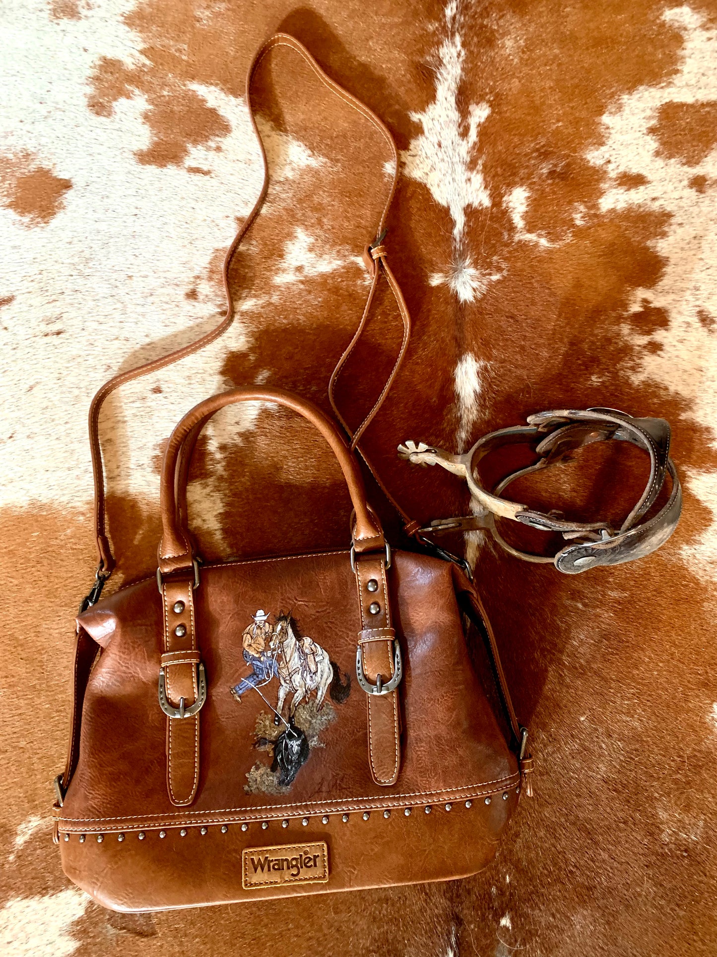 The Waylon HANDPAINTED Wrangler Purse