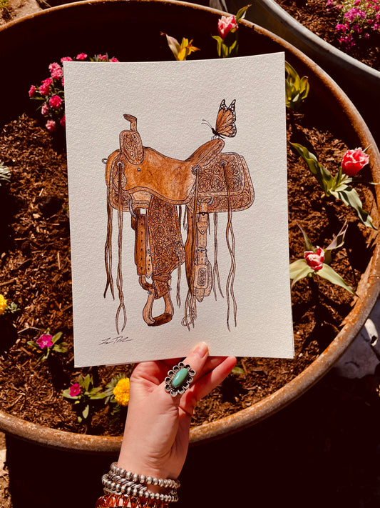 Flutterby Ride Original Painting