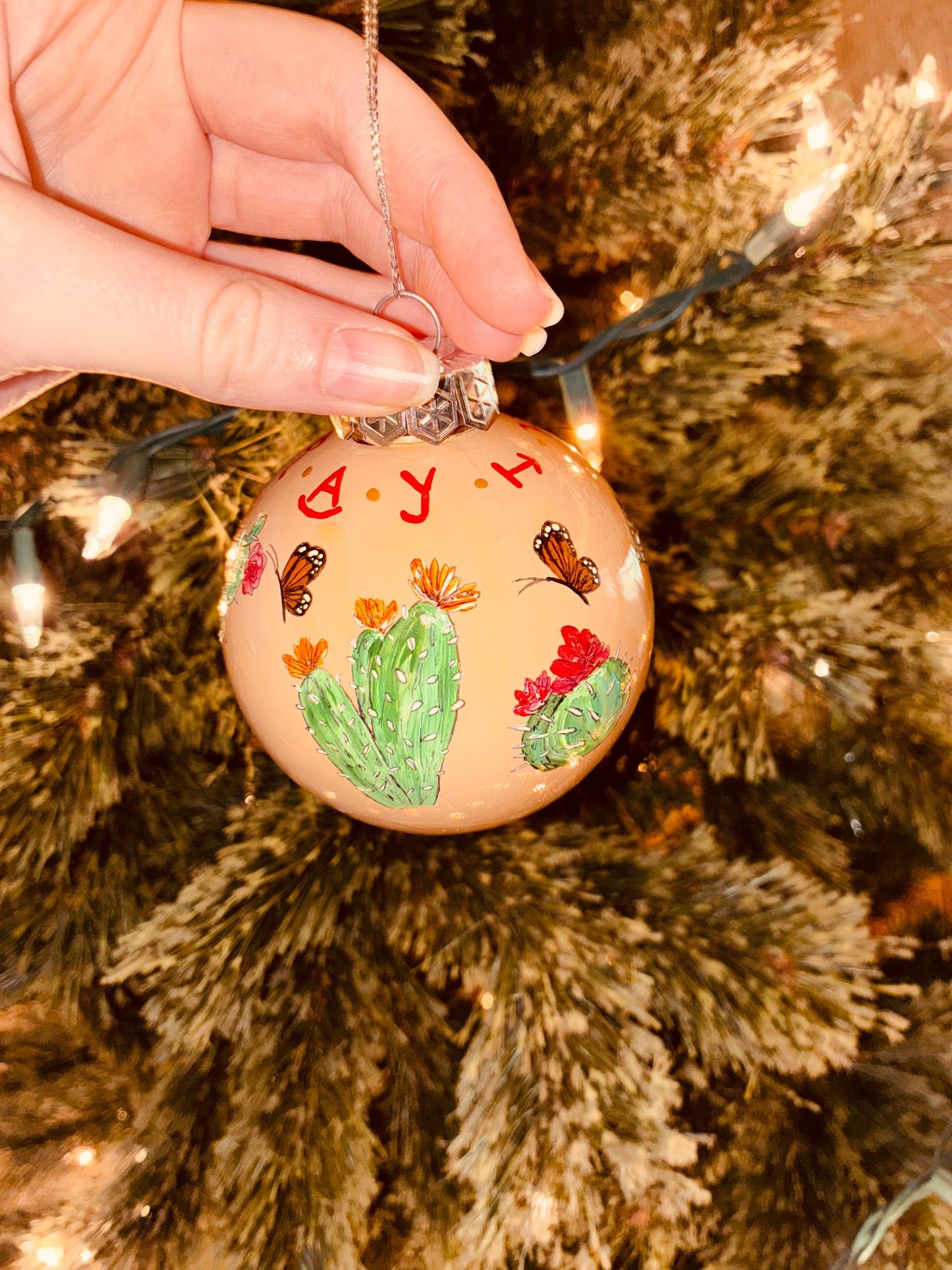 Desert Dream Large HANDPAINTED Ornament