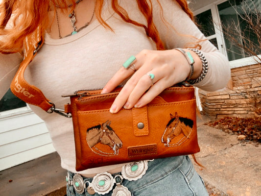 The Quincey HANDPAINTED Wrangler Crossbody