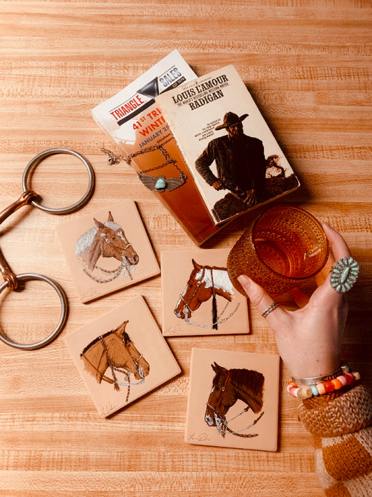 Get Western Handpainted Coasters