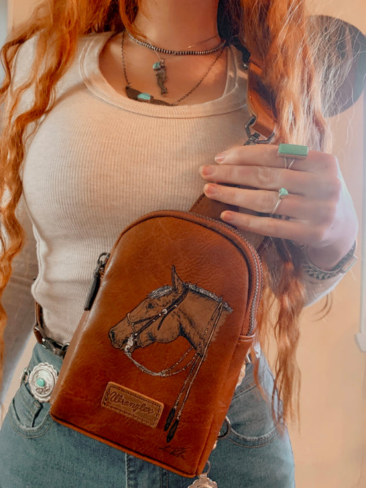 The Wynette HANDPAINTED Wrangler Crossbody