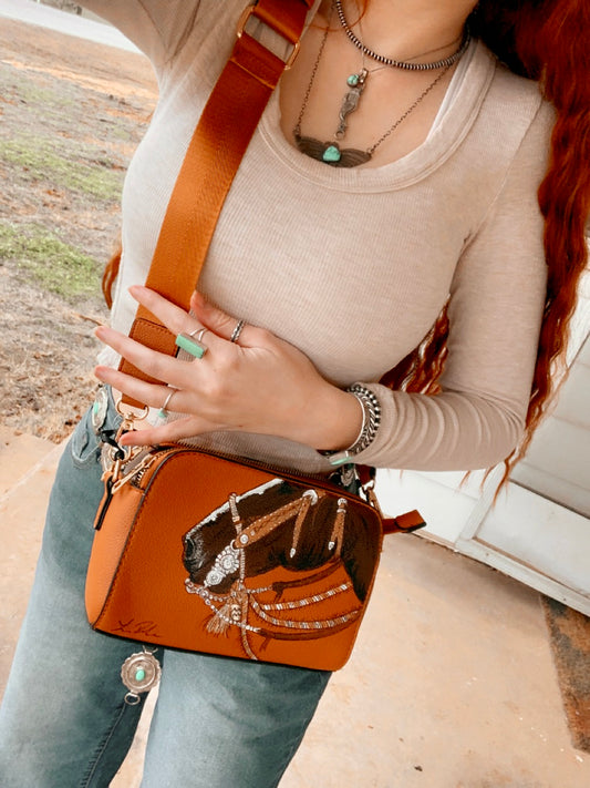 The Elvira HANDPAINTED PURSE