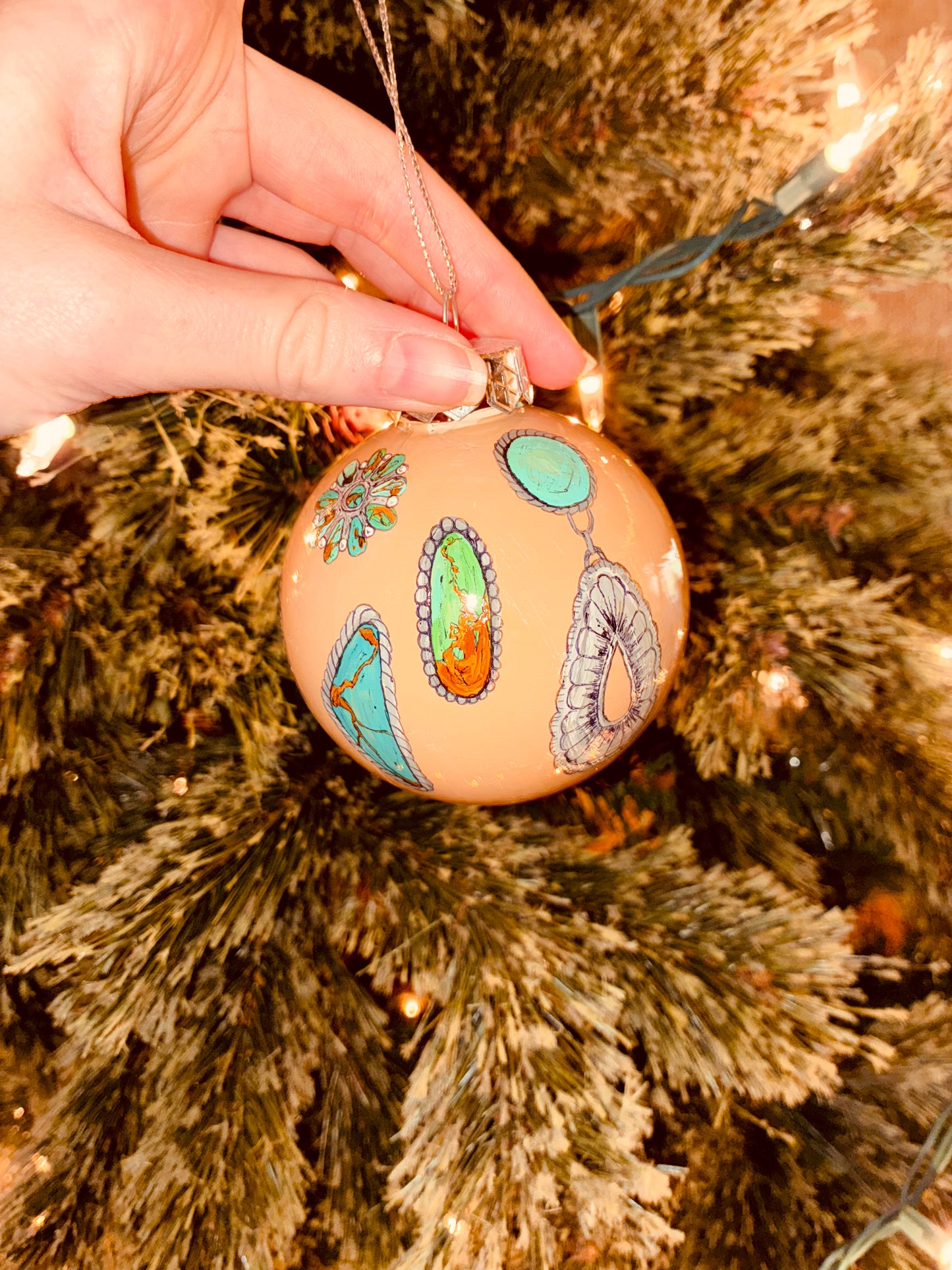 Cali Large HANDPAINTED Ornament