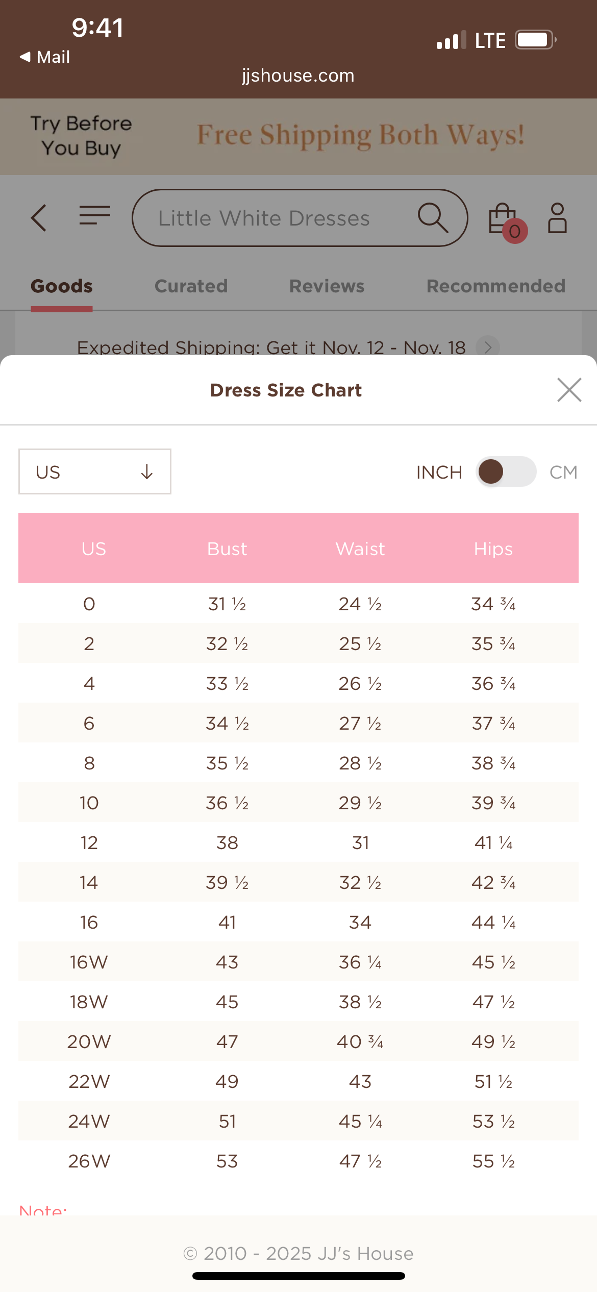 Women’s JJ House Bridesmaid Dress US 2