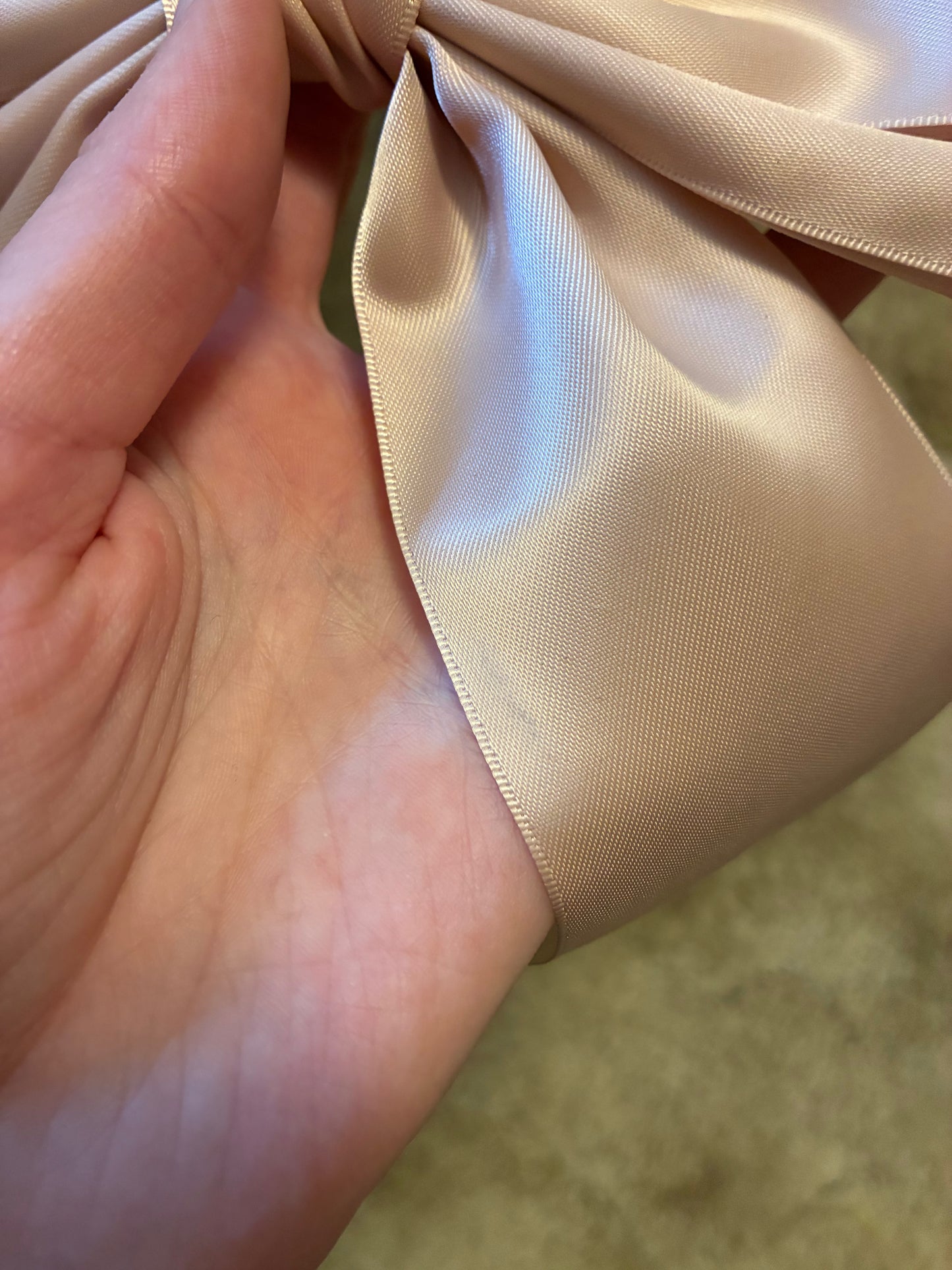 Reach! Baby Pink HANDPAINTED Hairbow