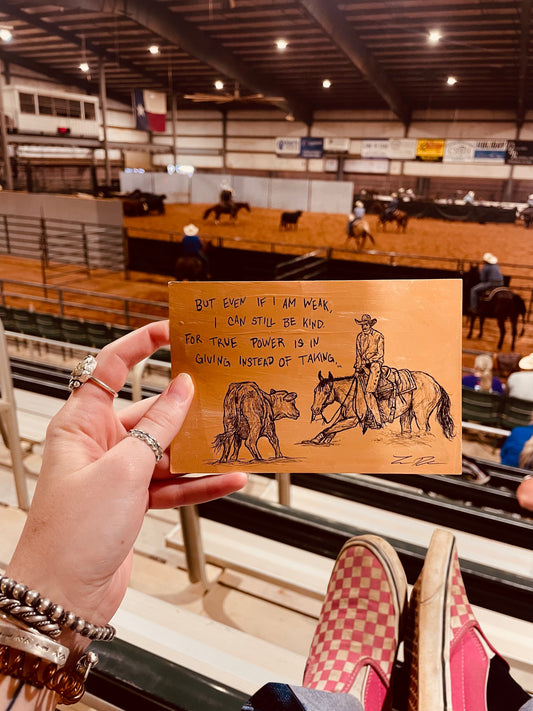 Be Kind Postcard Drawing