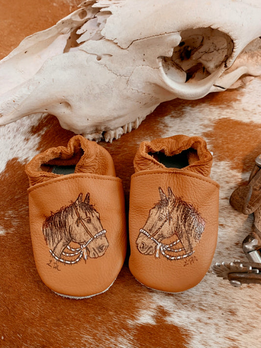 Handpainted Baby Moccasins