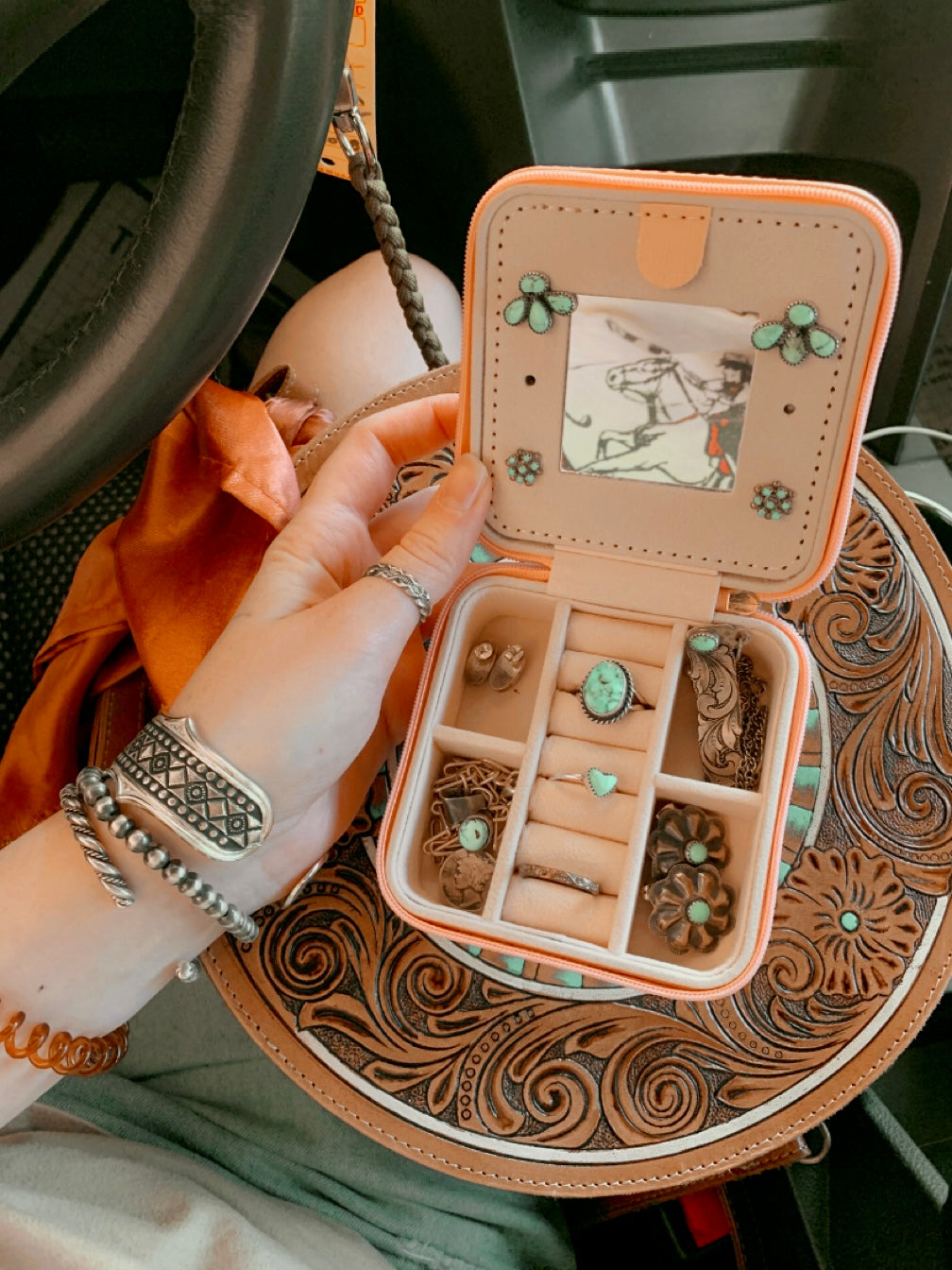 Mirror Mini Jewelry Case