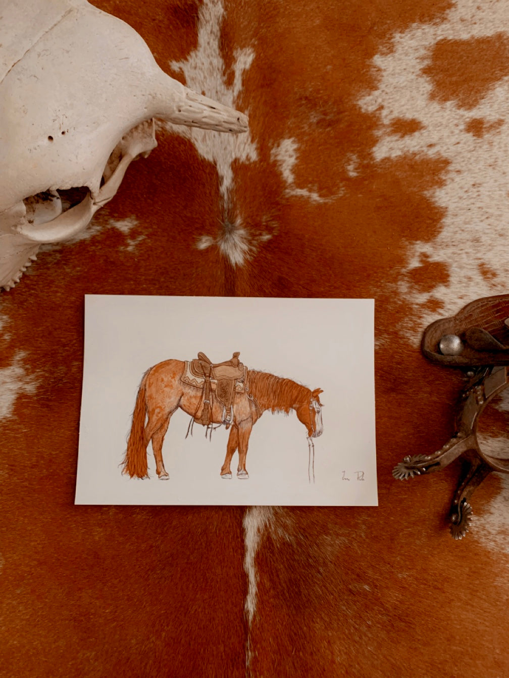 Little Red Rodeo Original Painting